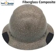 DAX Fiberglass Composite Lift Safety Full Brim Hard Hat - Textured Light Granite