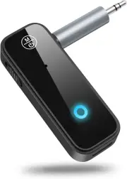Bluetooth 5.0 Receiver for Car, Upgraded Aux Bluetooth Adapter, 2 in 1 Transmitt