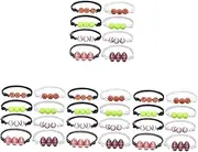 [BESPORTBLE] 16 pcs Boys Wristband Basketball Accessories Sports Team Girls Jewelry Rugby Lovers for Party Decortive Mens Wrist Bracelet Tennis Favors Friendship Charm Adjustable Chain