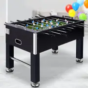 5FT Game Table Soccer Foosball Football Home Family Party Gift Playroom Black