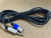 3 Pin XLR Male to 1/4" TS Unbalanced Mono Cable Custom Length, Color 5M