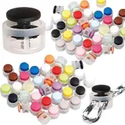 100 Pack Plastic Cord Locks, Cord Locks for Drawstrings, Double Hole Lanyard ...
