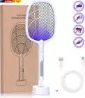 Electric Fly Swatter Zapper, Mosquito Swatter Racket Bug Zapper, USB Rechargeabl