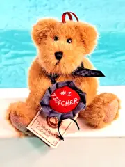 NWT BOYDS Bears Ms Teacherbeary Head Bean Collection #1 Teacher Teddy Bear Plush