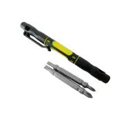 2Set Multifunctional 4 In 1 Alloy Slotted Screwdrivers Pen Style Precision Dual Interchangeable Repair Tool Kit