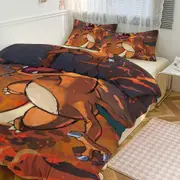 Bed Sheets g128 Ch_arma_nder Print Bedding Set Pattern Duvet Cove Set 3 Pieces 1 Quilt Cover And 2 Pillowcases for Women Men Teens tq128 Bed Sheets