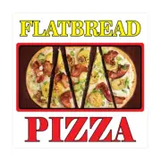 Food Truck Decals Flatbread Pizza Restaurant & Food Concession Sign White