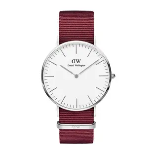 Daniel Wellington DW 手錶 Classic Roselyn 40mm玫瑰紅織紋錶 DW00100268 DW00100270