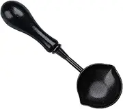 Stamp Melting Spoon - Wax Melting Ladle, Seal Melting Spoon | Anti-Stick Fire Paint Stamp Spoon, Anti-Stick Fire Paint Stamp Spoon with Wood Handle