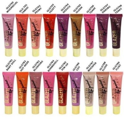 LA Girl Glazed Lip Paint GLG781-GLG798 18PCS FULL SET Cosmetic Make Up Lip Gloss