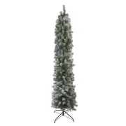 Northlight 6' x 20" Flocked Green Pine Pencil Artificial Christmas Tree