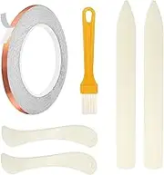 7/32" Silver Back Copper Foil Tape for Stained Glass, 1 Roll 56 Yards Tape, 2 Mil Thickness