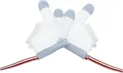 [TOVINANNA] 1Pair Nylon Mesh Half Finger Gloves for Hand Guards Breathable and Quick Drying for Preventing Hand Biting Unisex