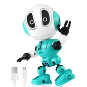 Catzon Talking Robots for Kids Rechargeable with Sound Lights Interactive Toy Blue