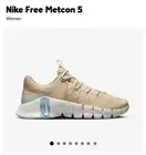 Size 8.5-Nike Metcon 5 Sanddrift Women’s