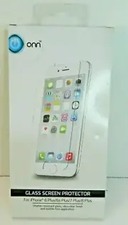 Onn iPhone 6 7 8 Plus Glass Screen Protector New