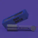 💟 UNIX💟 🔥限時優惠🔥韓國  型動無線USB充電二合一直/捲髮棒-午夜藍 直髮器 電捲棒 無線離子夾 行動無線