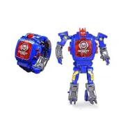 Creative Robot Transformers Kids Watch, Big Face Boy Digital Watch For 2-14 Years Old, Blue n