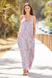 Beyond The Horizons Maxi Dress--ERL-EB221633