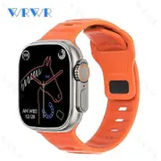 Smart Watch Ultra 2 inch HD Screen NFC Smartwatch Bluetooth Calls Heart Rate Sleep Monitor Series 8 Watches for Men Women Orange