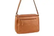 Milleni - NL9426 2section Leather Cross-Body - Cognac