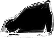 CLZCNQLX Front Headlight Cover Headlamp Lamp Shell Compatible for Nissan X-Trail T31 Pre-Facelift 2007-2011 Mask Lampshade Lens Polycarbonate(1pc Left Side)