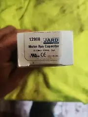 New JARD 12908 Motor Run Capacitor 10.0UF 370V Oval