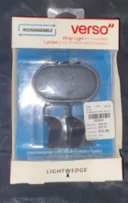 Lightwedge Verso Wrap Rechargeable Reading Light for eReader and Kindle Black