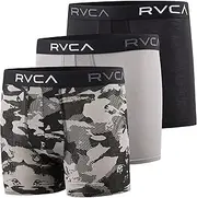 [RVCA] Boys Underwear 3 Pack Boxer Briefs for Boys 6-18 Durable Modal Stretch Breathable Moisture Wicking
