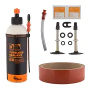 Orange Seal 18mm Mountain Bike Bicycle Tubeless Kit Sealant Valve Stems Tape