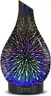 Essential Oil Diffuser 120ML Aroma Ultrasonic Humidifier with Handmade Glass BPA