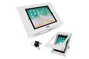 PYLE Anti Theft Tablet Security Stand - Wall / Table Mount Desktop iPad Kiosk Stand w/ Lock Key, Restricted Pin-Hole, 90deg Rotate - iPad, iPad Air, iPad Pro, Samsung Galaxy Tab A 2019 - PSPADLK15