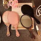 Vintage Carved Handheld Vanity Mirror Makeup Mirror Cosmetic Compact Mir<<p