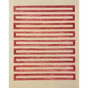 Caroline Blum - Minimalist Original Ballpoint Pen Drawing - Crosswalk
