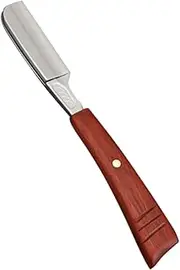 TOVINANNA Retro Style Manual Razor Red Sandalwood Handle Beard Head Shaver Travel-friendly Family Use Salon