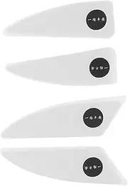 TOGEVAL 4PCS Vehicle Collision Strips PVC Car Door Edge for Scratch Protection Paint Preservation Easy Peel Stick Installation Seasons