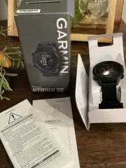 Garmin Approach S12 GPS Golf Watch Black 010-02472-00 New In Box
