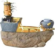 Upgraded Rockery Water Fountain Decoration Outdoor Fountain Fish Pond Landscaping Garden Water Fountain Indoor Freestanding Fountain New