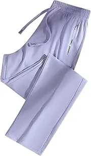 [WAJCSHFS] Pants for Women Casual Stretch Quick Drying Pants Travel Hiking Summer Pants Unisex Lightweight Pants, Zj-purple