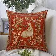 Medieval French Double Side Pillow Cover 1PC Decorative Square Cushion Case Pillowcase for Bedroom Livingroom Sofa Couch Chair