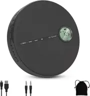 Portable CD Player with Bluetooth, Rechargeable CD Music Player, 2000mAh Desktop