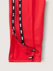 Victoria's Secret Pink Skinny Track Pants Red Pepper Black White Logo XL NWT