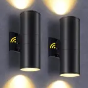 2-Pack Outdoor Wall Light Fixtures with Dusk to Dawn Sensor, Waterproof Up an...