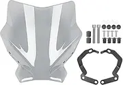Yurefax Motorcycle Wind Deflector, for Monster, 797 M797, for Monster, 821 M821 1200 1200S 1200R Motorcycle Cover WindScreen Windshield 2014-2022 Motorbike Windshield Motorcycle Windshield(Clear Oneco