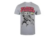 Black Panther Mens Combat Marl T-Shirt (Grey) (M)
