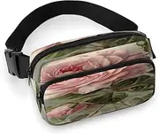 [YTLKGFP] Waist Pack Vintage Beautiful Rose Printed Butt Pack Fanny Pack Hip Bum Bag for Workout Traveling Casual Running Hiking Cycling, Vintage Beautiful Rose, 7.9 X 5.1 in