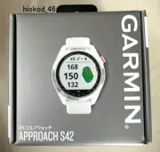 Garmin Approach S42 GPS Golf Navigation Watch Smartwatch Polished Silver White