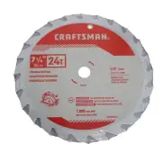 CRAFTSMAN CMAS272524 7-1/4-Inch 24-Tooth Framing/Ripping Saw Blade