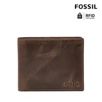 在飛比找momo購物網優惠-【FOSSIL 官方旗艦館】Derrick 真皮RFID防盜