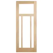 Corinthian 2340 x 920 x 35mm Internal Door White Oak Moda Clear Glass AMODG21